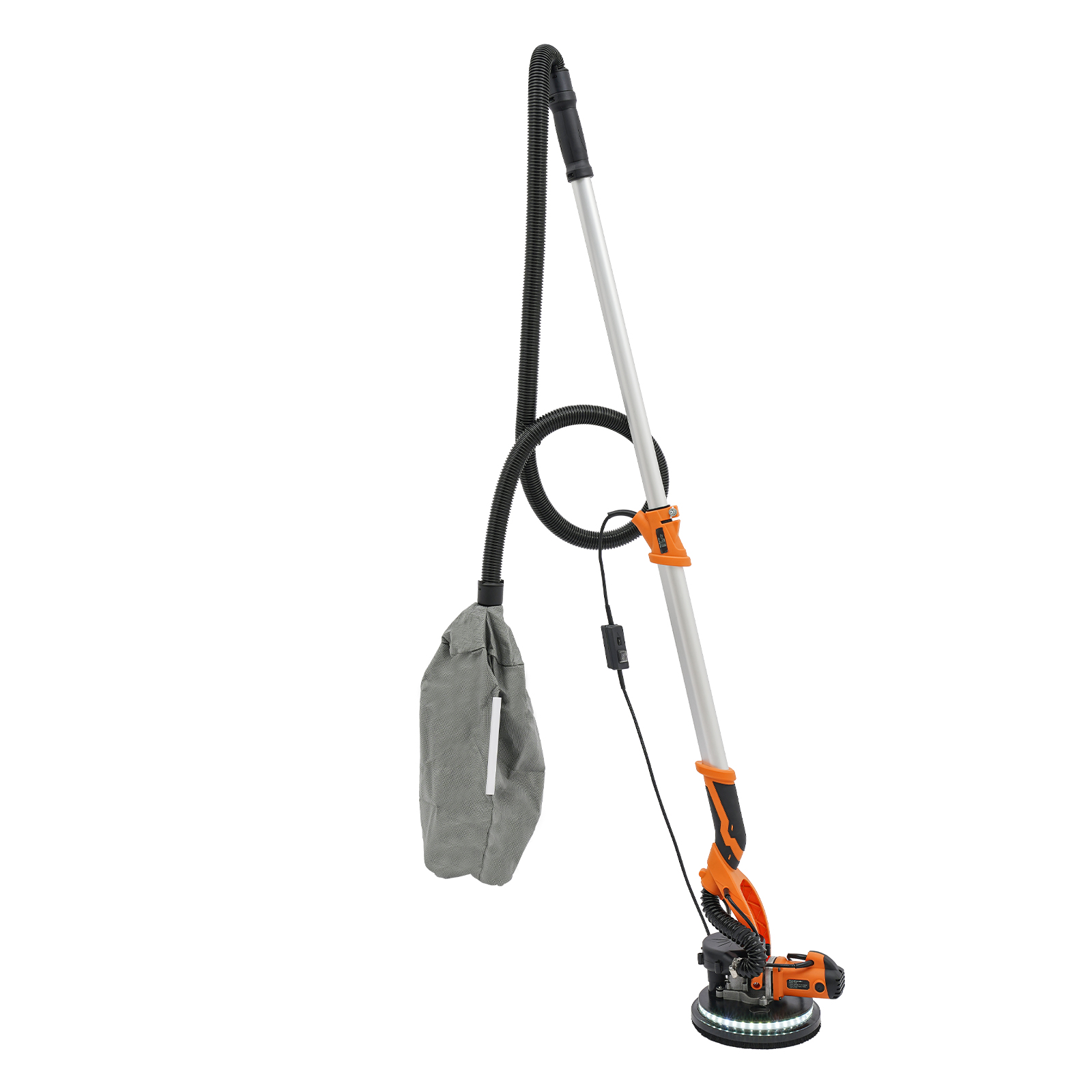 750W 2.2m Electric Ceiling and Wall Sander with Dust Extractor, Drywall Sander with Variable Speed, Electric Dustless Drywall Sander