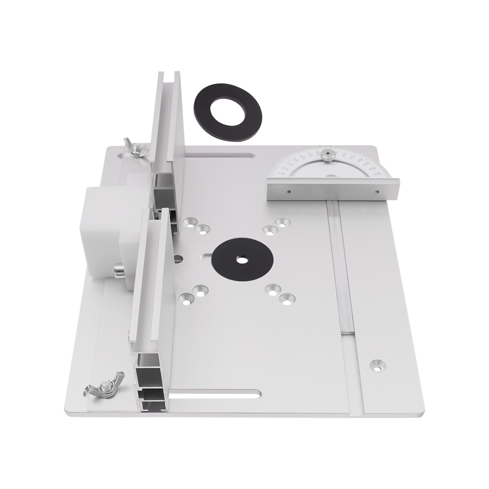 Router Table Insert Plate Aluminum Alloy Wood Milling Flip Board Trimming Tools Woodworking Engraving Machine Flip Plate Silver Router Table Insert Plate Aluminum Alloy Wood Milling Flip Board Trimming Tools Woodworking Engraving Machine Flip Plate Silver