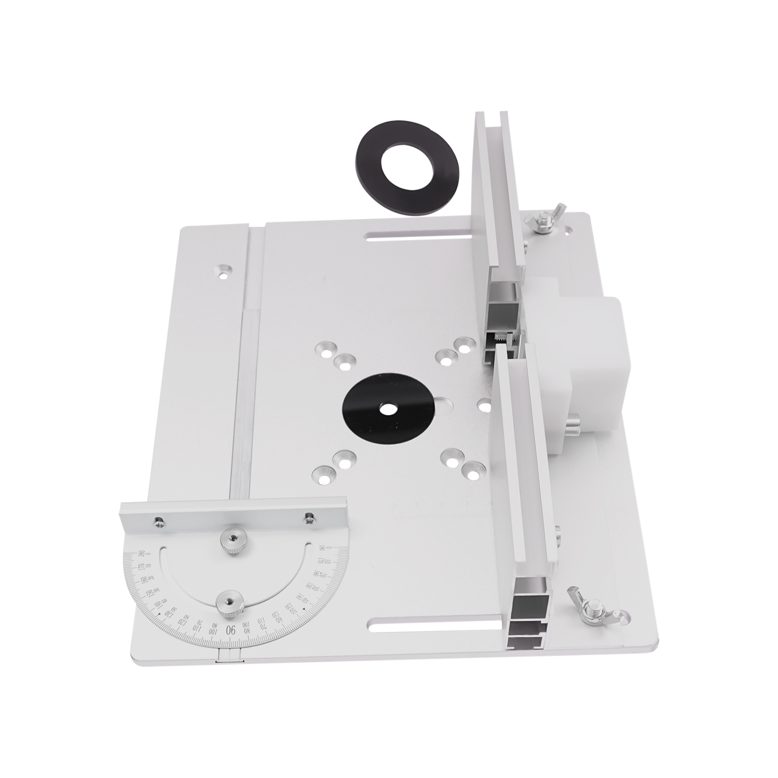 Router Table Insert Plate Aluminum Alloy Wood Milling Flip Board Trimming Tools Woodworking Engraving Machine Flip Plate Silver Router Table Insert Plate Aluminum Alloy Wood Milling Flip Board Trimming Tools Woodworking Engraving Machine Flip Plate Silver