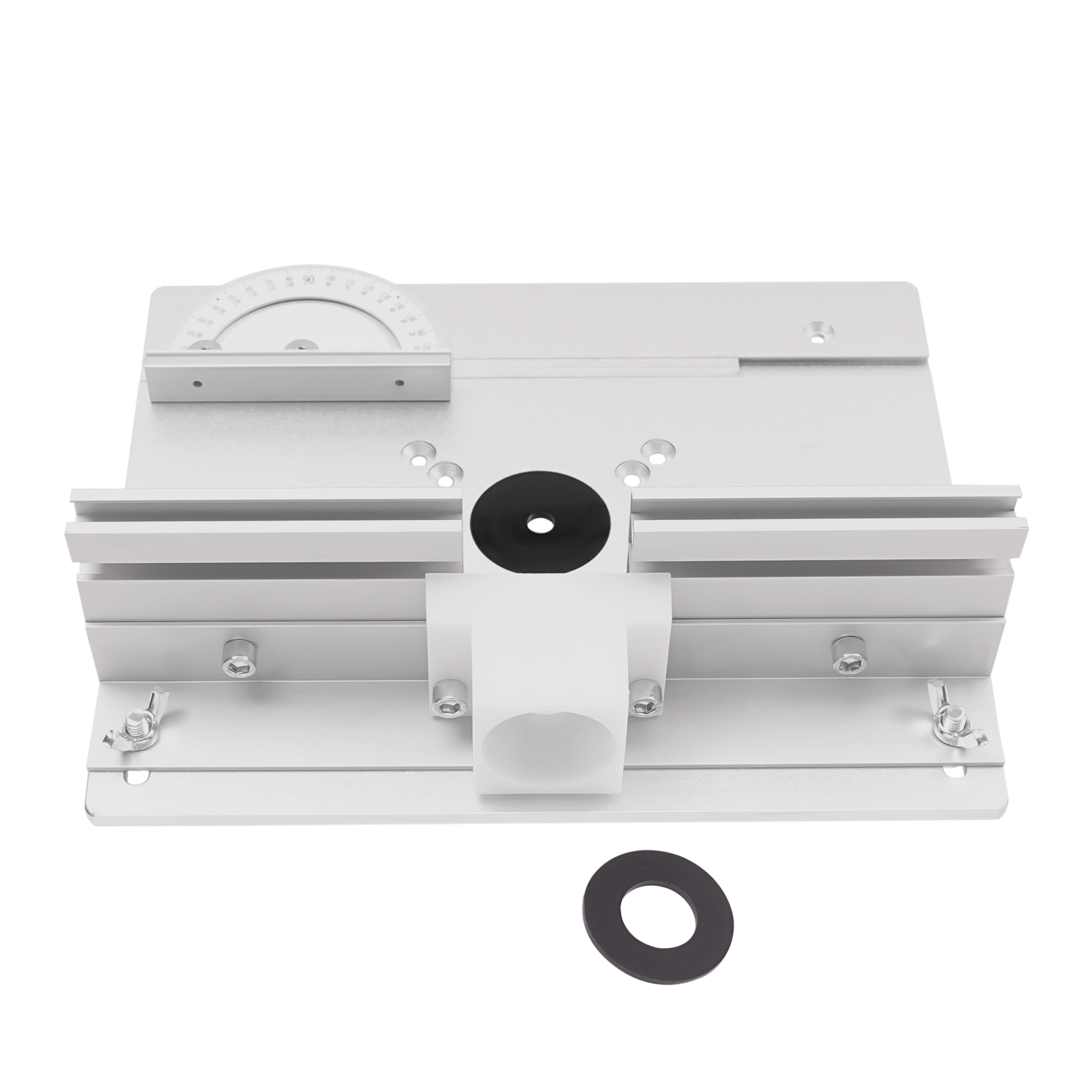 Router Table Insert Plate Aluminum Alloy Wood Milling Flip Board Trimming Tools Woodworking Engraving Machine Flip Plate Silver Router Table Insert Plate Aluminum Alloy Wood Milling Flip Board Trimming Tools Woodworking Engraving Machine Flip Plate Silver