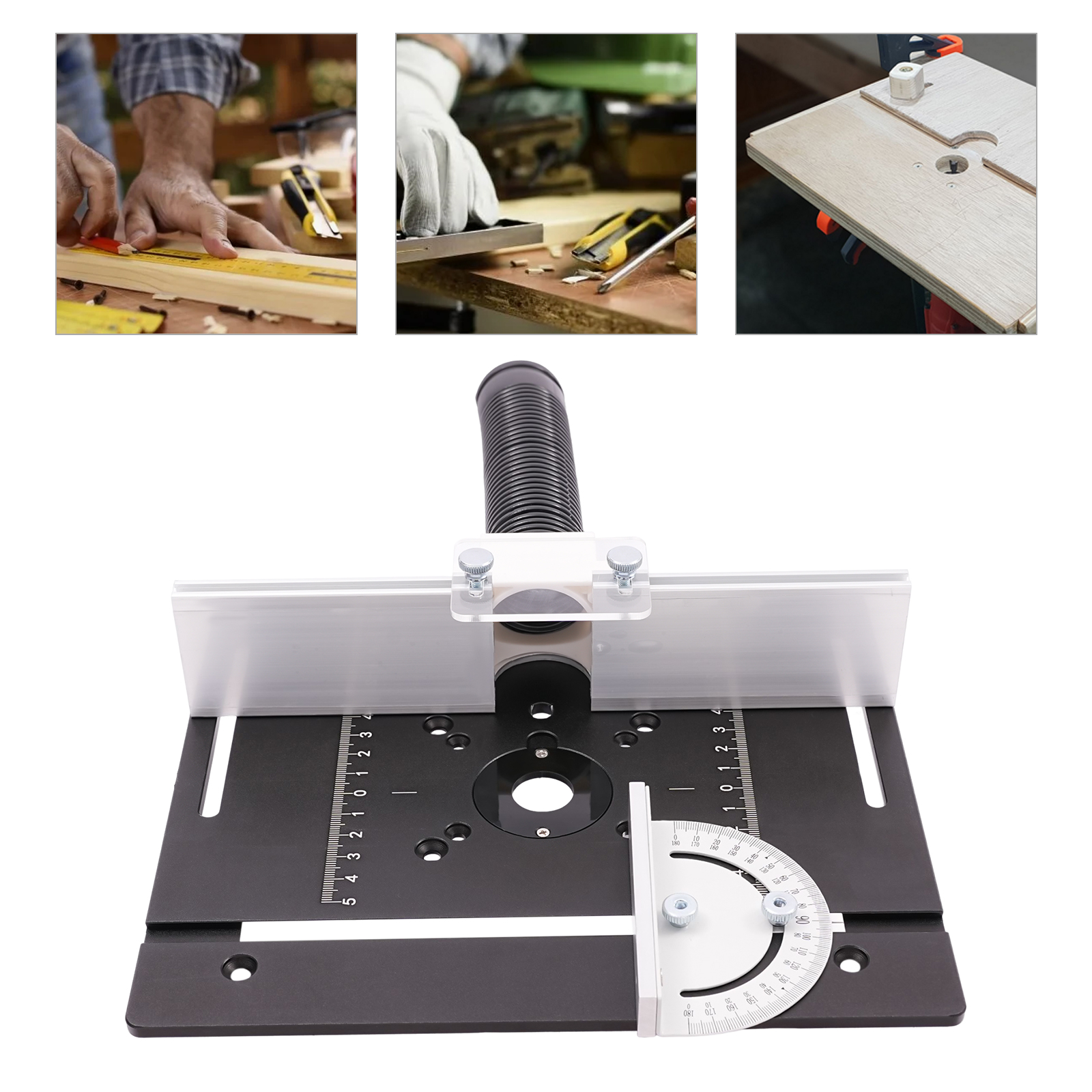 Router Table Insert Plate, Aluminum Alloy Wooden Milling Flip Board, Trimming Tools, 24*20cm