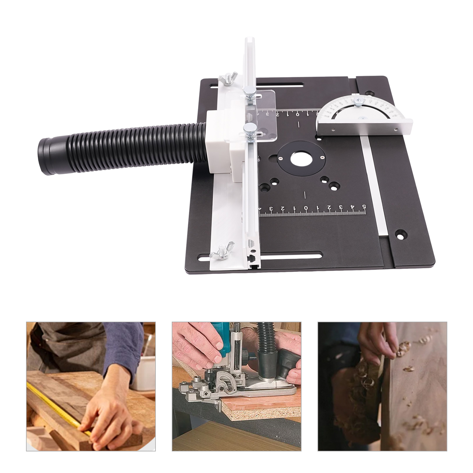 Router Table Insert Plate, Aluminum Alloy Wooden Milling Flip Board, Trimming Tools, 24*20cm Router Table Insert Plate, Aluminum Alloy Wooden Milling Flip Board, Trimming Tools, 24*20cm