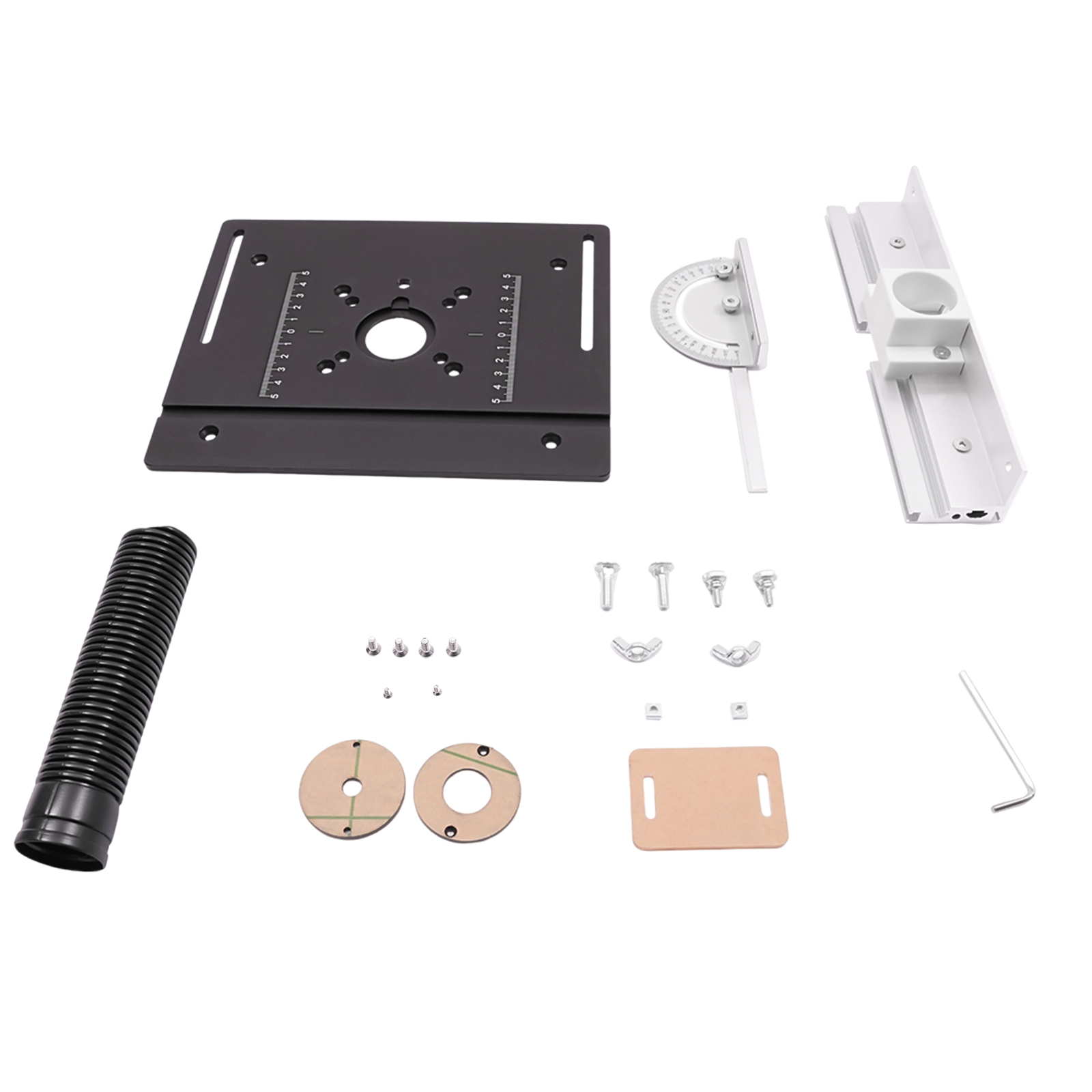 Router Table Insert Plate, Aluminum Alloy Wooden Milling Flip Board, Trimming Tools, 24*20cm Router Table Insert Plate, Aluminum Alloy Wooden Milling Flip Board, Trimming Tools, 24*20cm