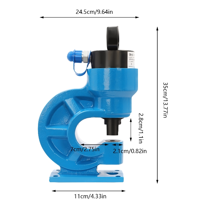 CH-60 Hydraulic Punch Press Single Oil Return Design 4 Punching Dies Used In The Energy Industry Interiors Power Construction Sites Blue CH-60 Hydraulic Punch Press Single Oil Return Design 4 Punching Dies Used In The Energy Industry Interiors Power Construction Sites Blue