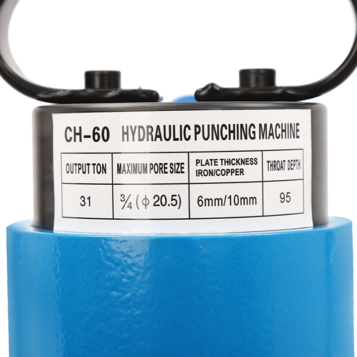 CH-60 Hydraulic Punch Press Single Oil Return Design 4 Punching Dies Used In The Energy Industry Interiors Power Construction Sites Blue CH-60 Hydraulic Punch Press Single Oil Return Design 4 Punching Dies Used In The Energy Industry Interiors Power Construction Sites Blue