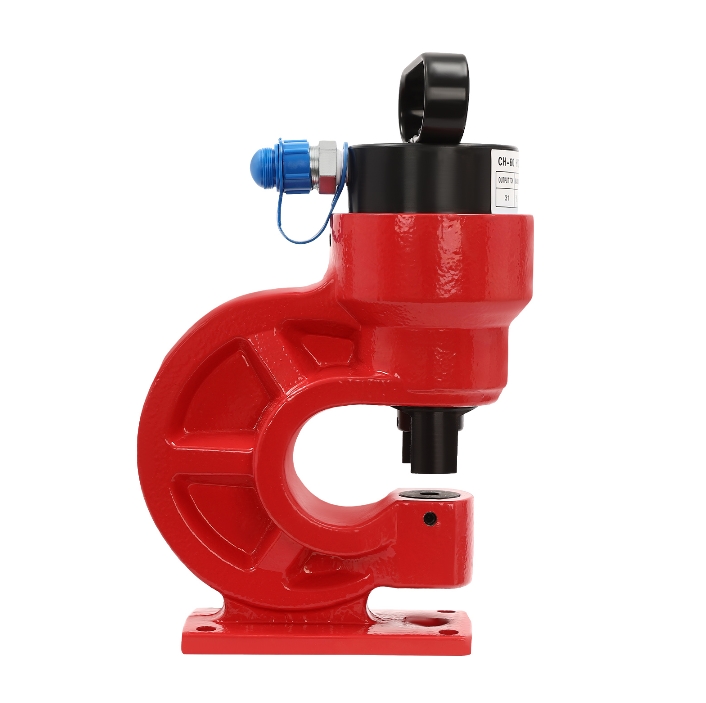 CH-60 Hydraulic Punch Press Single Oil Return Design 4 Dies Used In The Energy Industry Interiors Power Construction Sites Red