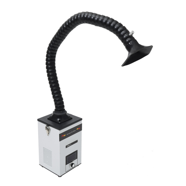 220v AC 200W Solder Fume Extractor Soldering Smoke Absorber Welding Smoke Absorber Miniature Soldering Smoke Extractor with  4 Universal Wheels