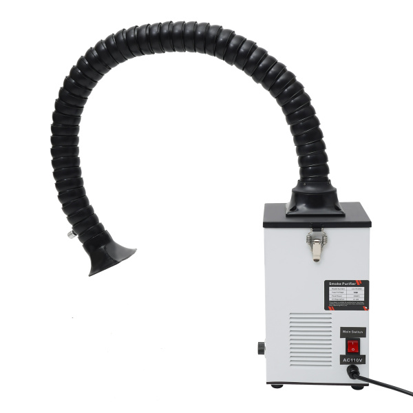 220v AC 200W Solder Fume Extractor Soldering Smoke Absorber Welding Smoke Absorber Miniature Soldering Smoke Extractor with  4 Universal Wheels