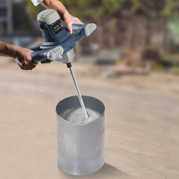 Tile Concrete Plaster Rotary Handheld Cement Mixer Portable Electric Concrete Plaster Grout Paint Mortar Mixer Machine Adjustable 6 Speed