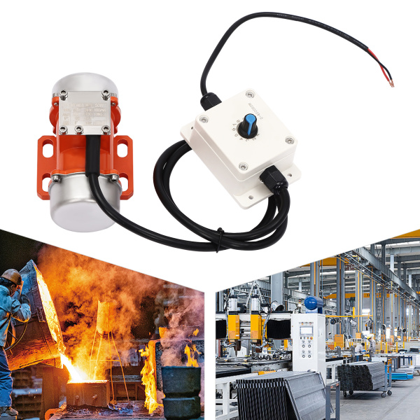 Vibration Motor with Speed Controller Electric Vibration Motor Vibration Motor Used in Mining Metallurgy Coal Electric Power Cnstruction DC 24V 50W