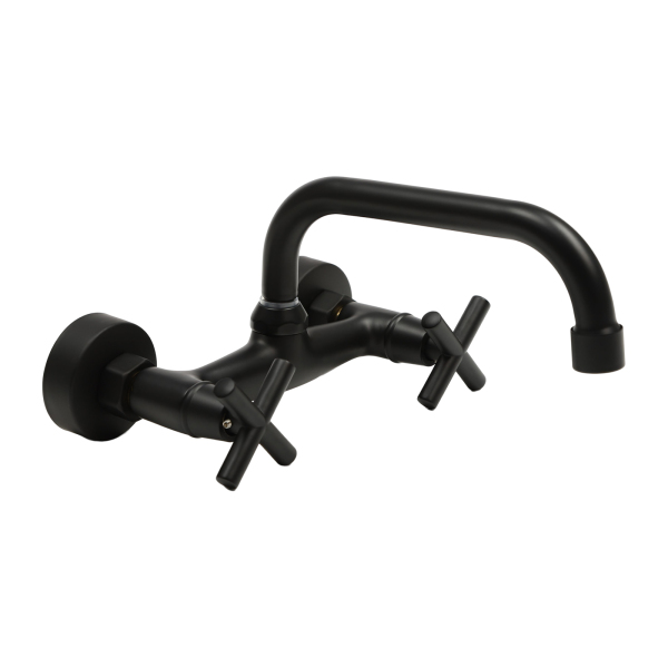 360° Rotating Retro Faucet Wall Mounted 2 Hole Kitchen Faucet For Both Homes And Restaurants Shopping Malls Hotels Black 360° Rotating Retro Faucet Wall Mounted 2 Hole Kitchen Faucet For Both Homes And Restaurants Shopping Malls Hotels Black