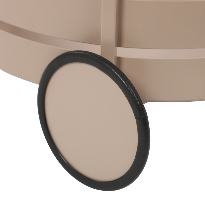 Round movable storage trolley, storage trolley with wheels, 40x61CM - Pink Round movable storage trolley, storage trolley with wheels, 40x61CM - Pink