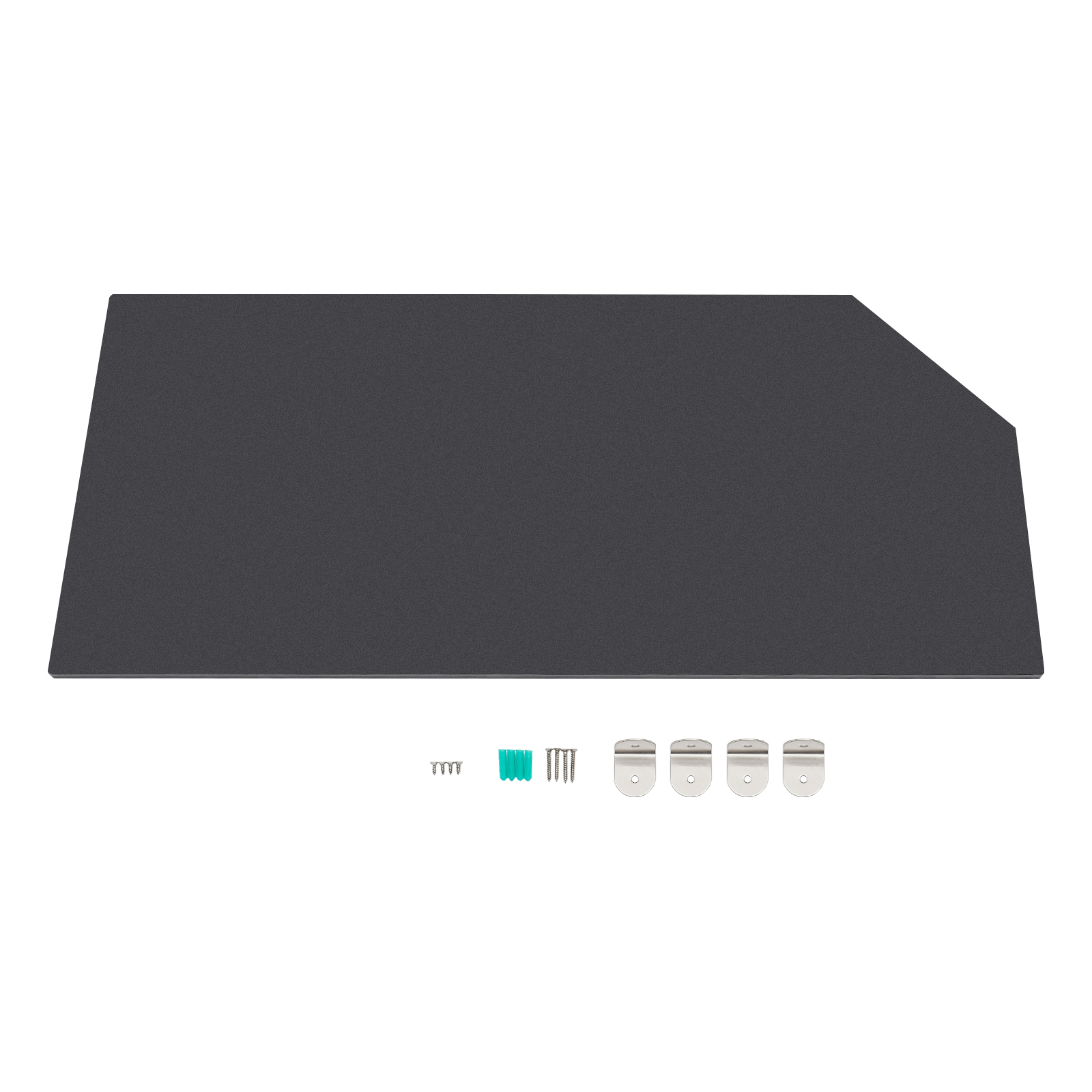 Urinal Screen Toilet Partition, Wall-Mounted Men Urinal Partition Screen, Urinal Partition Divider Screen - Bevel Black Urinal Screen Toilet Partition, Wall-Mounted Men Urinal Partition Screen, Urinal Partition Divider Screen - Bevel Black