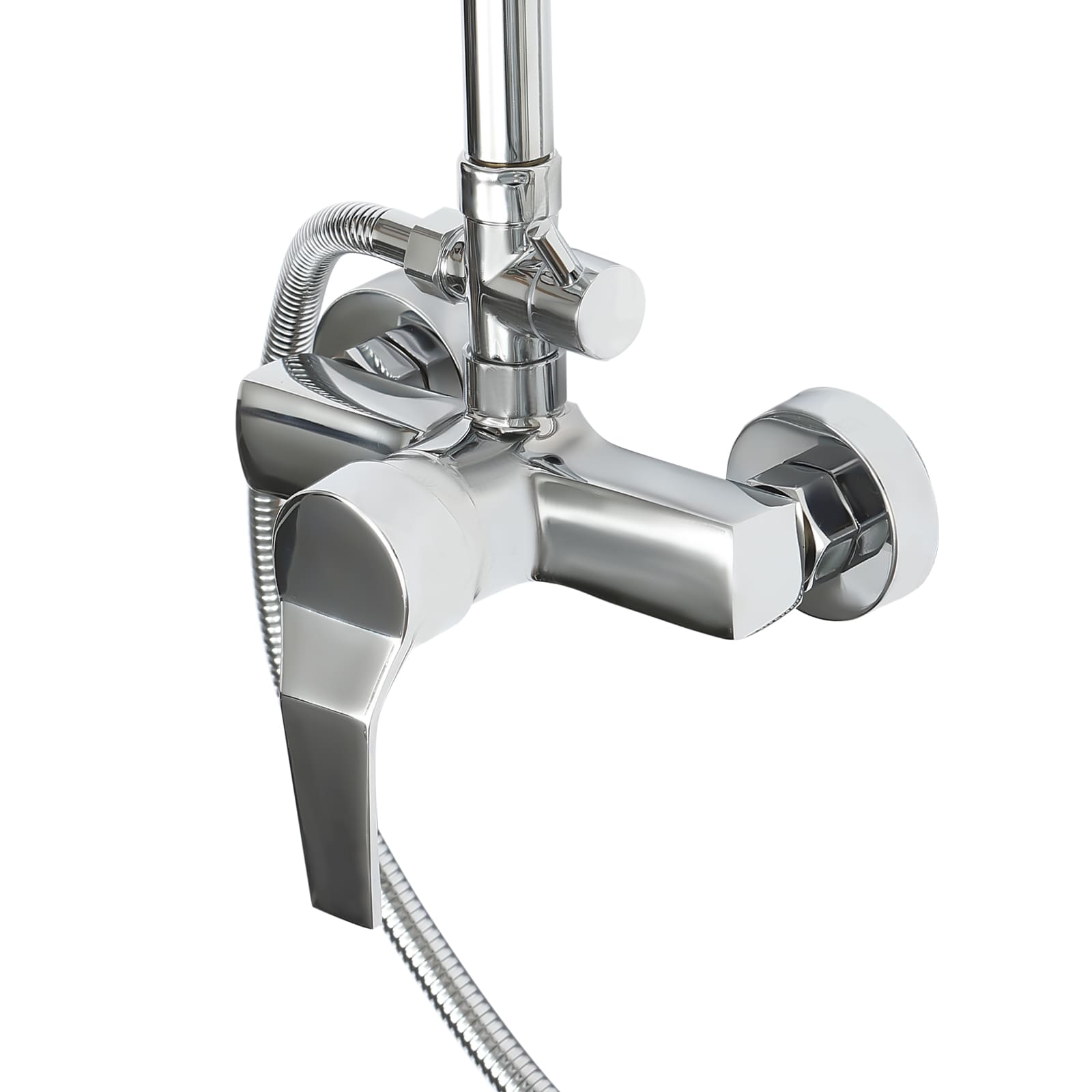 Shower System with Thermostat Rain Shower Shower Kit Hand Shower Shower Panel Rain Shower Massage Shower Faucet Silver Shower System with Thermostat Rain Shower Shower Kit Hand Shower Shower Panel Rain Shower Massage Shower Faucet Silver