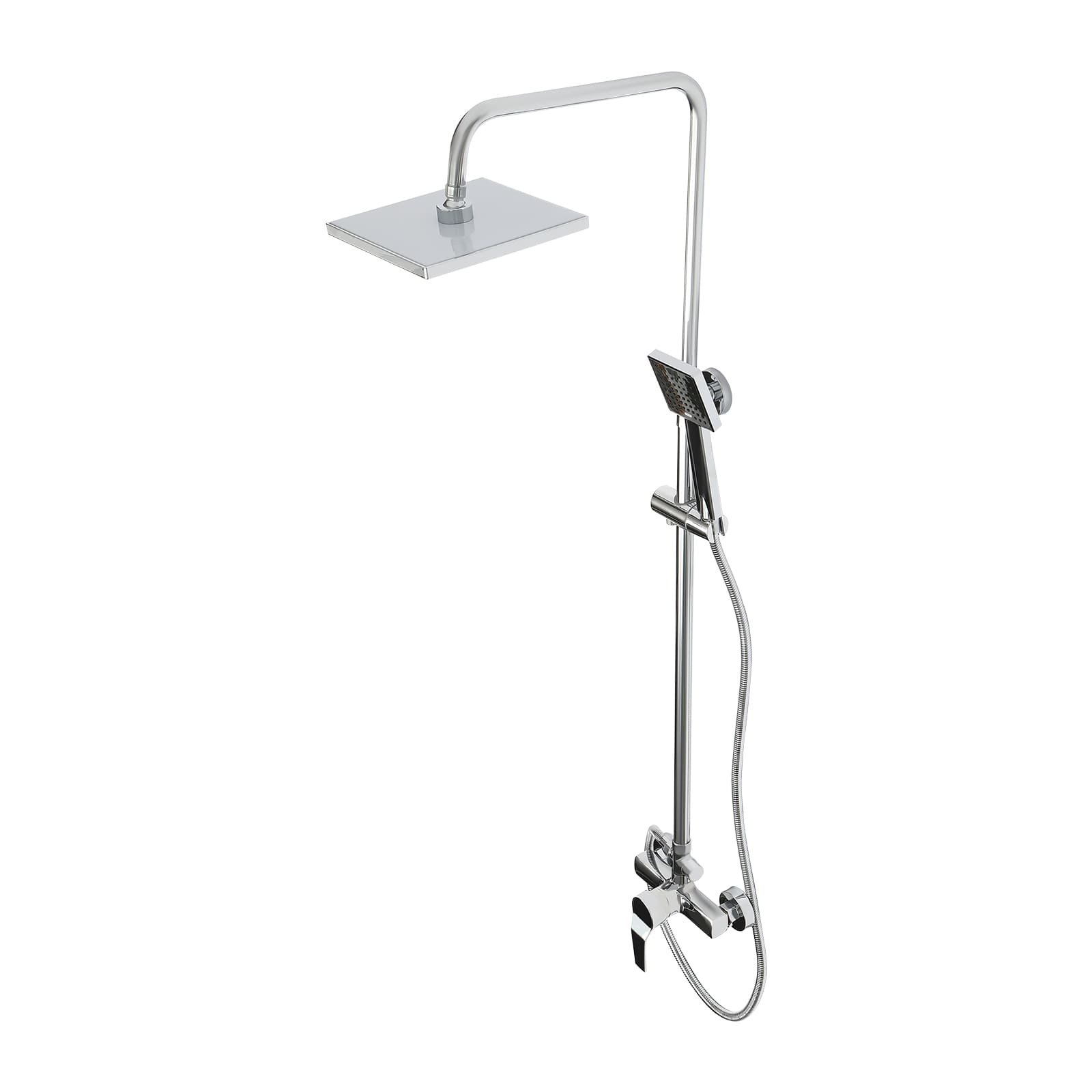 Shower System with Thermostat Rain Shower Shower Kit Hand Shower Shower Panel Rain Shower Massage Shower Faucet Silver Shower System with Thermostat Rain Shower Shower Kit Hand Shower Shower Panel Rain Shower Massage Shower Faucet Silver