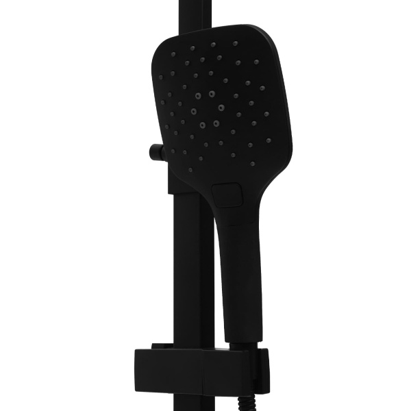 30cm Constant Temperature Shower Set (3 Modes Hand Spray) - Black