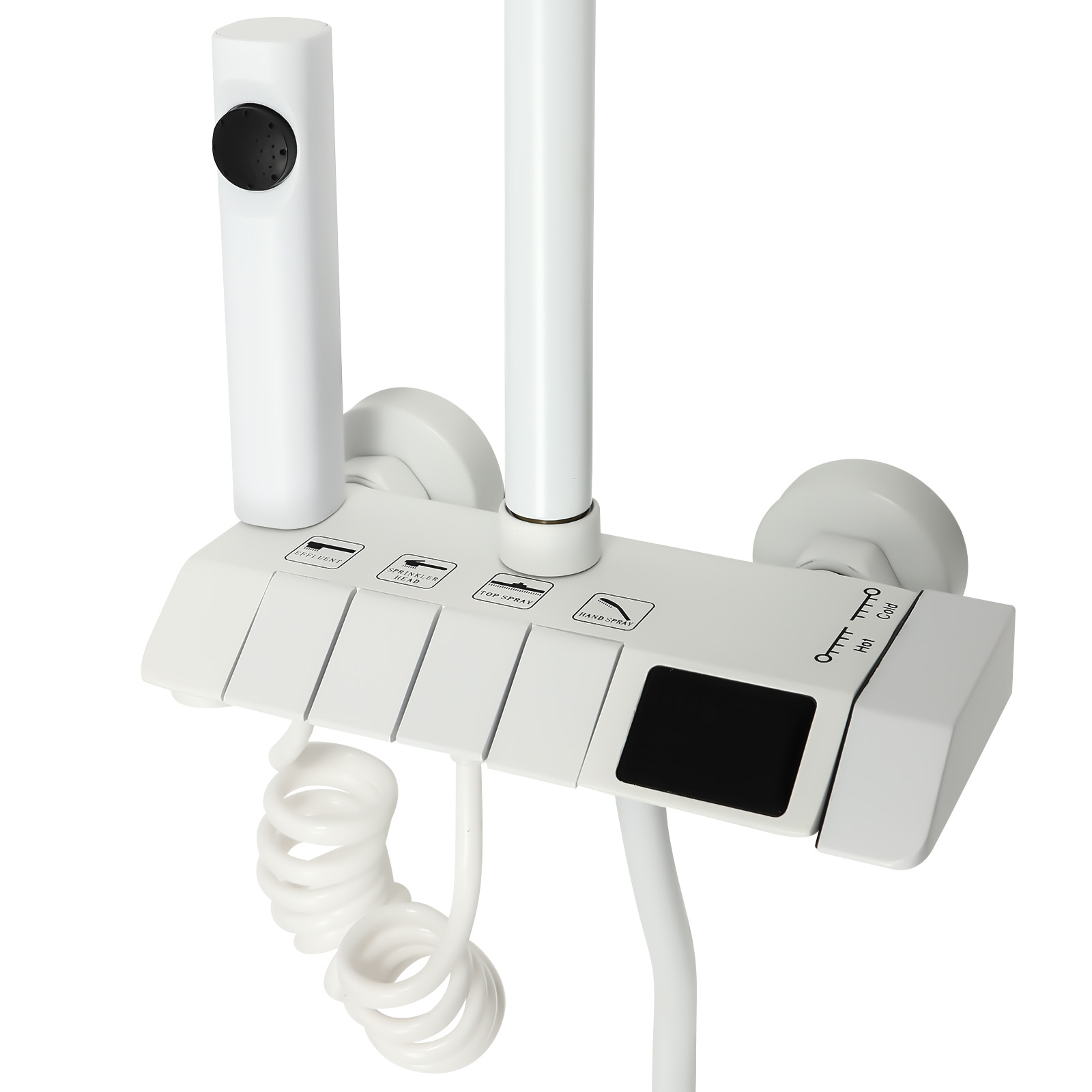 Shower Set with Extra Large Rainfall Shower System Various Water Outlet Modes Adjustable Height Use In Bed And Breakfasts Hotels White Shower Set with Extra Large Rainfall Shower System Various Water Outlet Modes Adjustable Height Use In Bed And Breakfasts Hotels White