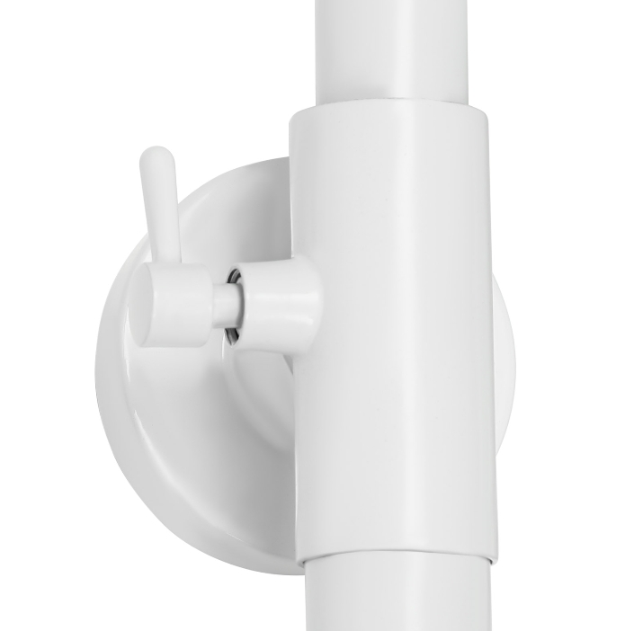 Four-speed hot and cold rain shower set, four water outlets, adjustable in height, white Four-speed hot and cold rain shower set, four water outlets, adjustable in height, white