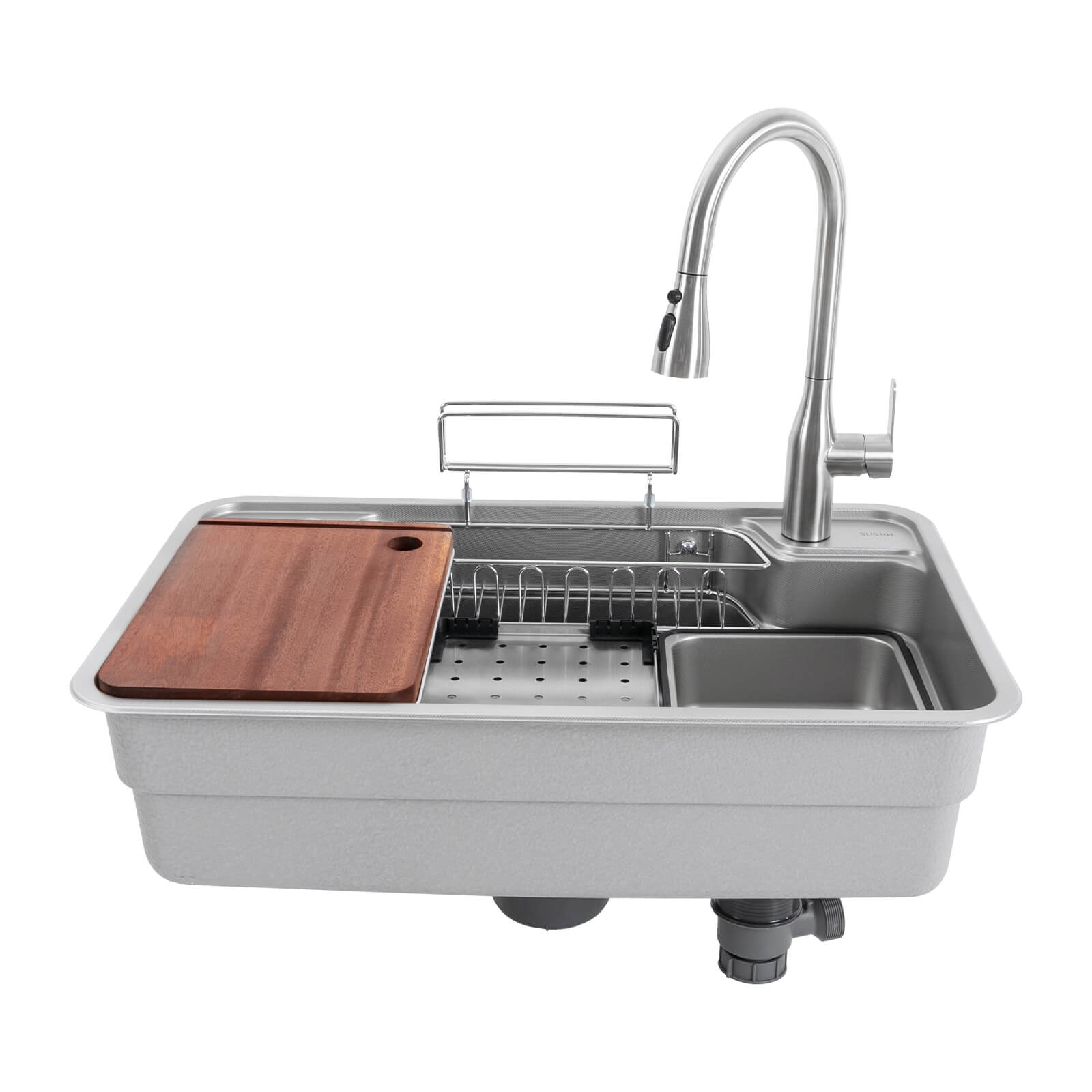 780*480*230mm Big Kitchen Sink with faucet and chopping board, Sink Set, Laundry Sink, 304 stainless steel 780*480*230mm Big Kitchen Sink with faucet and chopping board, Sink Set, Laundry Sink, 304 stainless steel