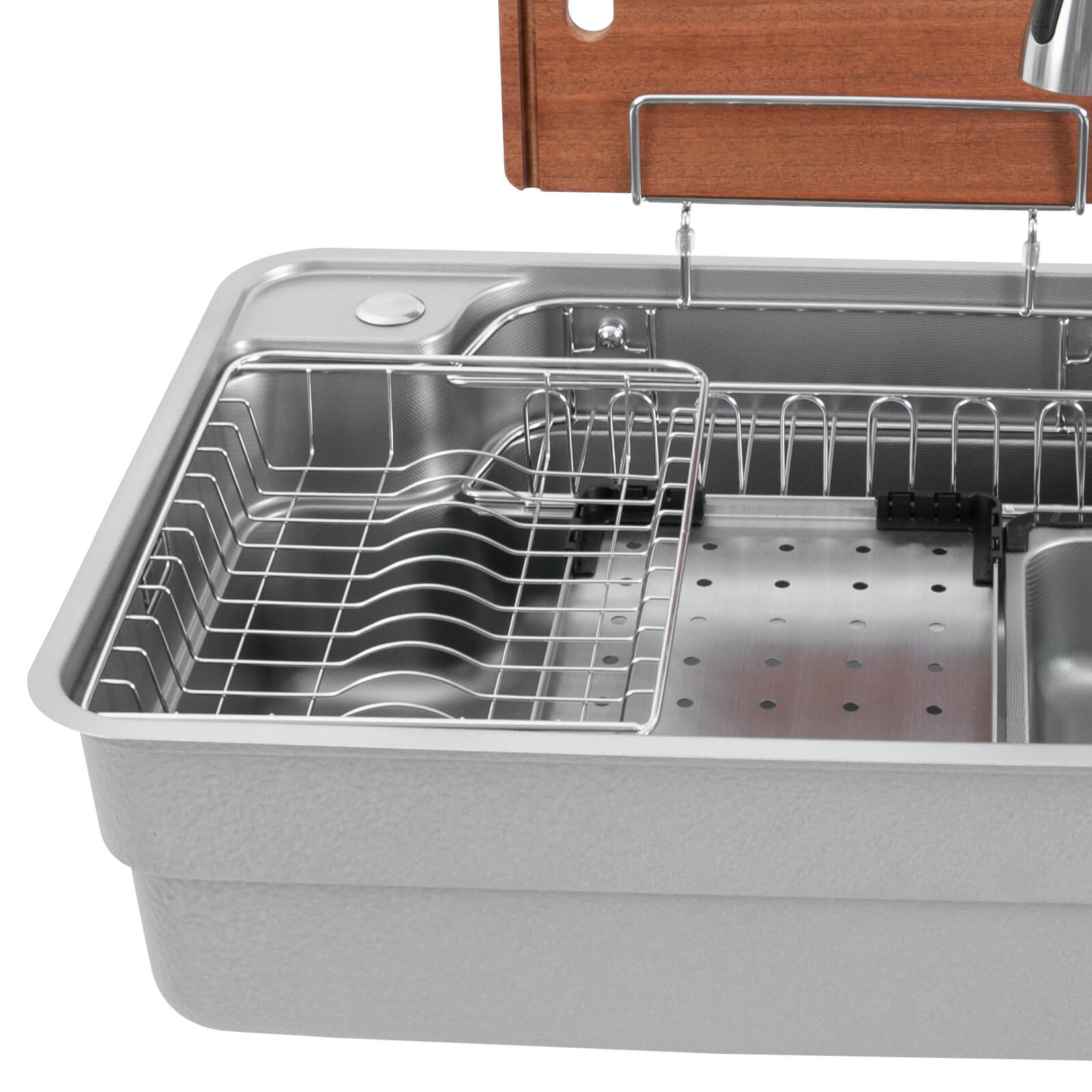 Kitchen Sink with faucet and Chopping Board, Sink Set, Laundry Sink, for restaurants, laundries, stores