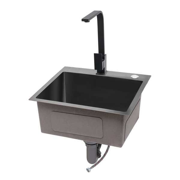 stainless steel sink, modern kitchen sink, kitchen sink black grey
