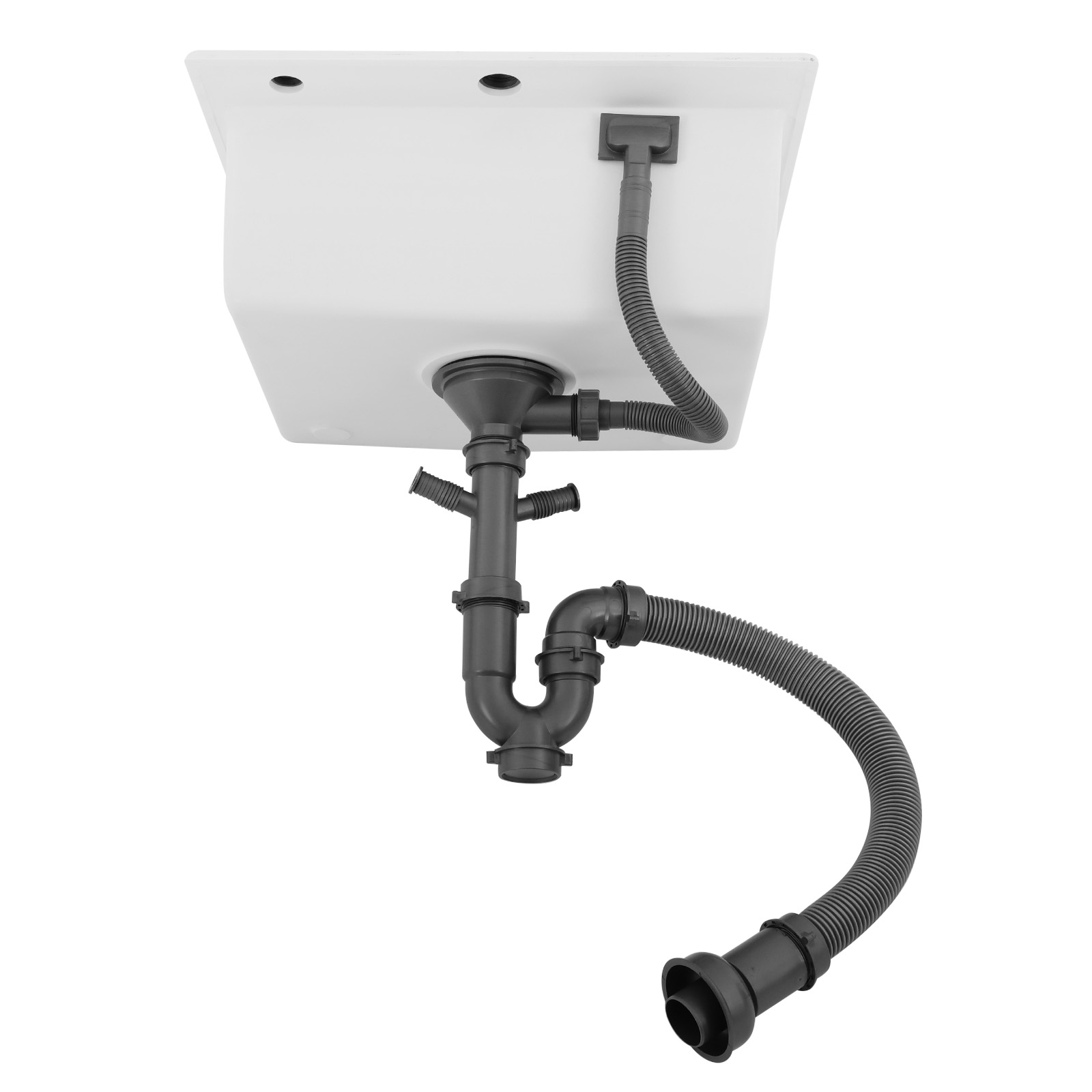 50*45cm Kitchen Sink, Single Bowl Kitchen Sink, 7.3'' Deep Kitchen Sink for Kitchens, Bathrooms, Restaurants, School Canteens