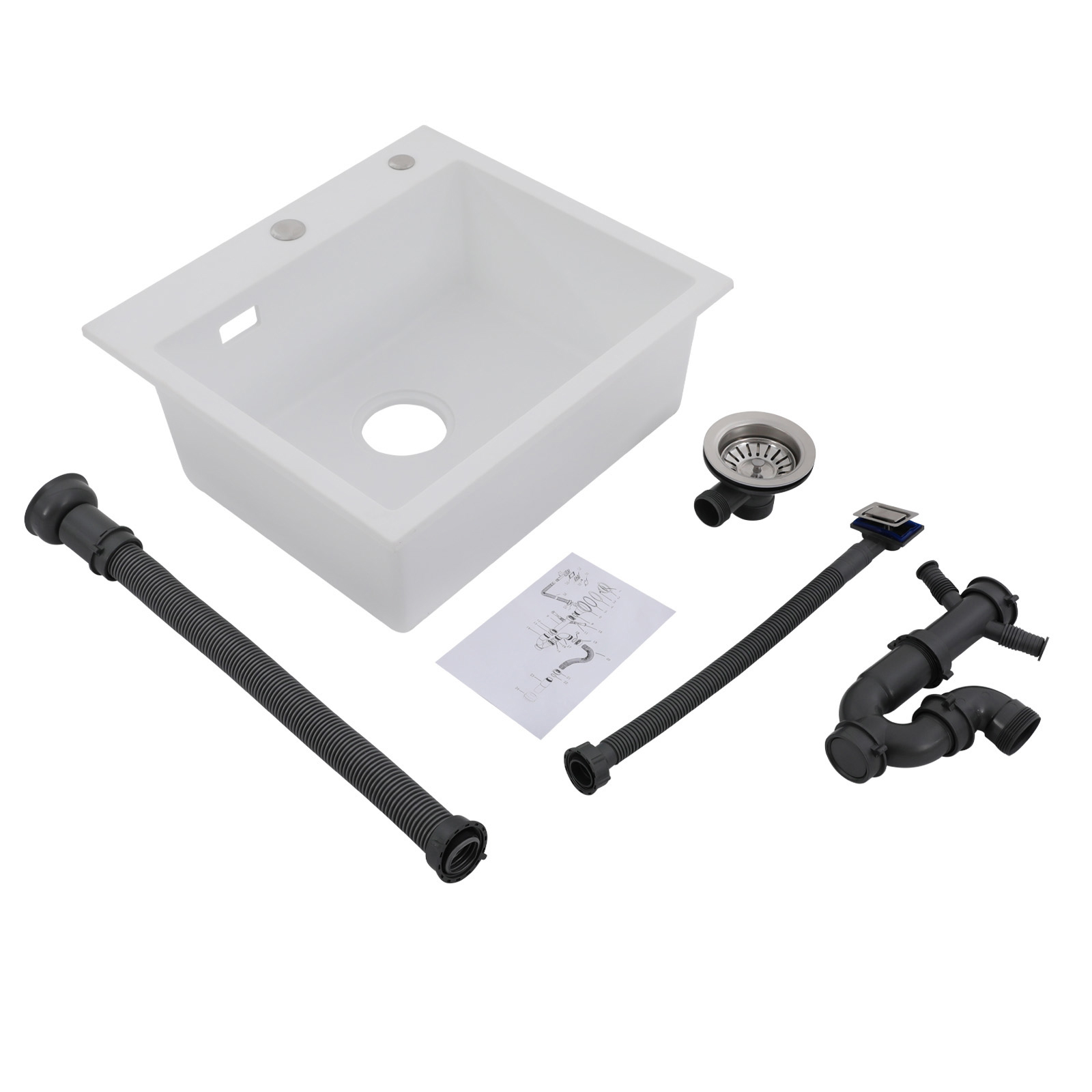 50*45cm Kitchen Sink, Single Bowl Kitchen Sink, 7.3'' Deep Kitchen Sink for Kitchens, Bathrooms, Restaurants, School Canteens 50*45cm Kitchen Sink, Single Bowl Kitchen Sink, 7.3'' Deep Kitchen Sink for Kitchens, Bathrooms, Restaurants, School Canteens