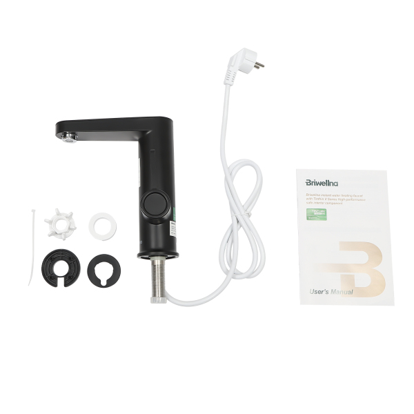 Electric Faucet With Instant Water Heater 3200w With LED Temperature Indicator 30-60℃ For Homes Kitchens Bathrooms Restaurants Black Electric Faucet With Instant Water Heater 3200w With LED Temperature Indicator 30-60℃ For Homes Kitchens Bathrooms Restaurants Black
