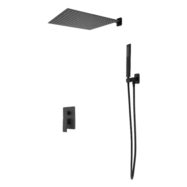 40cm telescopic wall-mounted shower set, 360 degree rotation, suitable for families and hotels