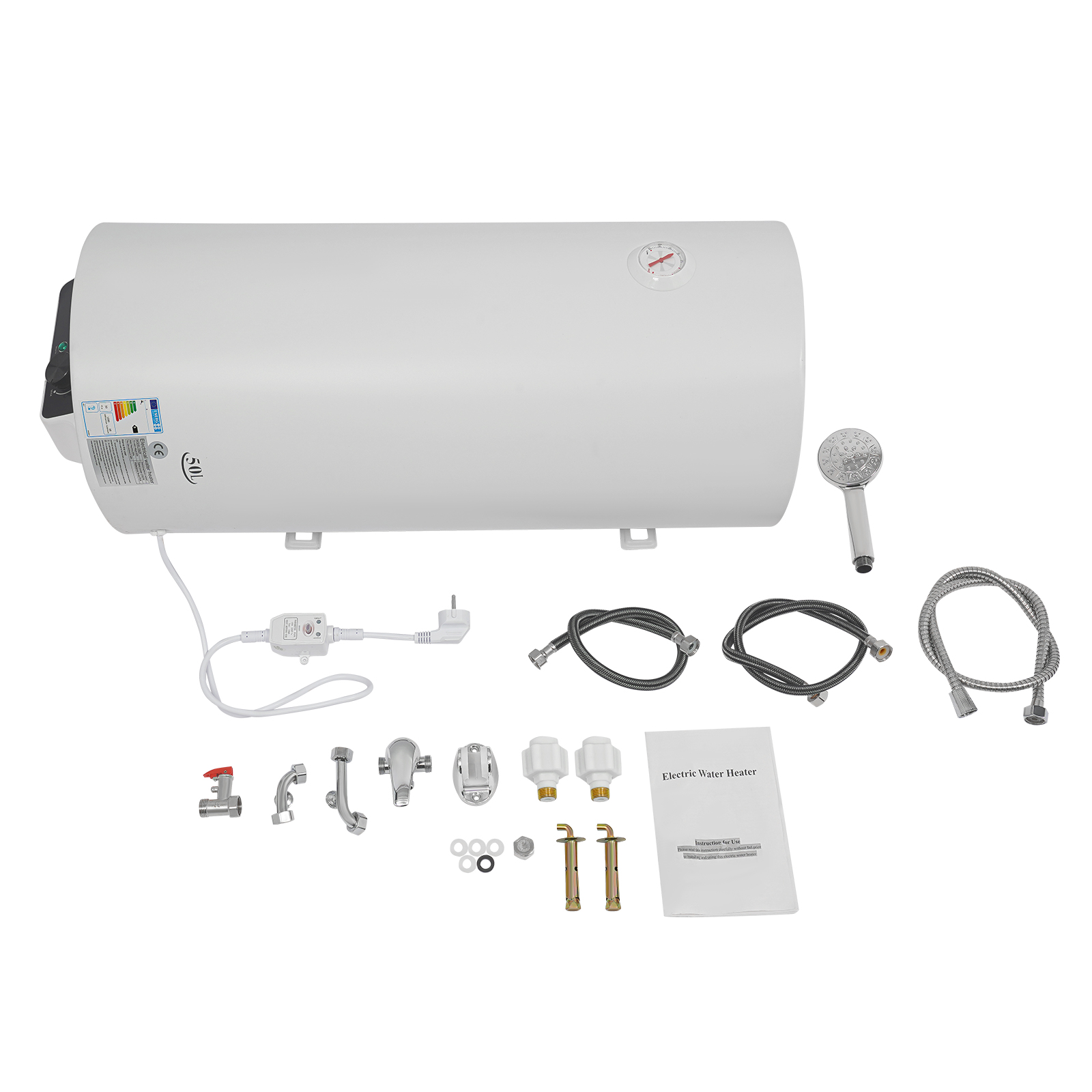 YT836-50 50L Electric Water Heater, Tank Water Heater, Water Heater for Kitchens, Bathrooms YT836-50 50L Electric Water Heater, Tank Water Heater, Water Heater for Kitchens, Bathrooms