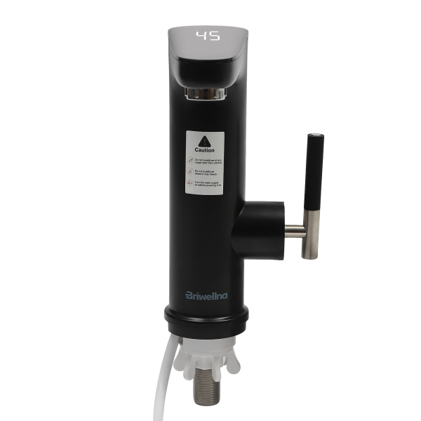 Electric Faucet With Instant Water Heater 3200w Stainless Steel With LED Temperature Indicator For Homes Kitchens Bathrooms Black Electric Faucet With Instant Water Heater 3200w Stainless Steel With LED Temperature Indicator For Homes Kitchens Bathrooms Black