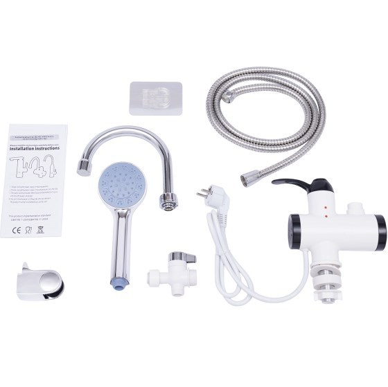 ABS Hand Shower Electric Faucet 3300W (Universal Hose) ABS Hand Shower Electric Faucet 3300W (Universal Hose)