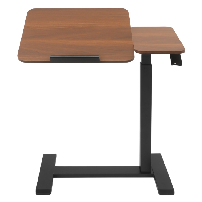 Mobile Standing Desk, Adjustable Bedside Table, Lift Desk, Right Version (Left Reversible) - Walnut Mobile Standing Desk, Adjustable Bedside Table, Lift Desk, Right Version (Left Reversible) - Walnut
