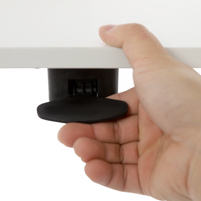 Mobile standing desk, adjustable bedside table, lift table, right version (left side can be flipped) - white Mobile standing desk, adjustable bedside table, lift table, right version (left side can be flipped) - white