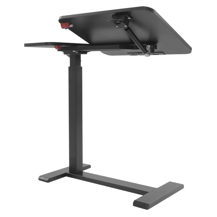 Mobile Standing Desk, Adjustable Nightstand, Lift Desk, Right Version (Left Reversible) - Black Mobile Standing Desk, Adjustable Nightstand, Lift Desk, Right Version (Left Reversible) - Black