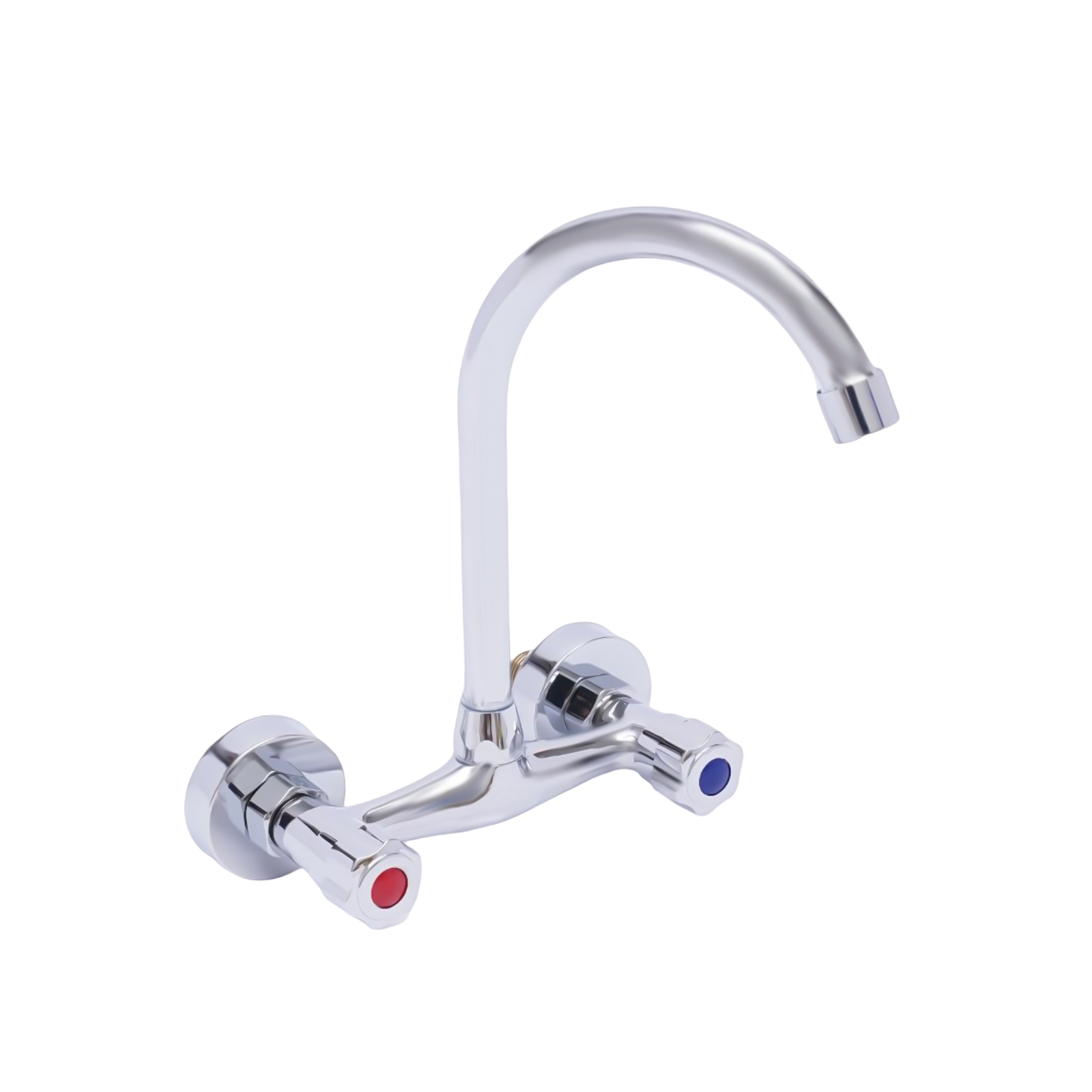 Kitchen faucet, 360° swivel, Hot and cold, Large and smooth flow, Product height: 24.5cm, Silver Kitchen faucet, 360° swivel, Hot and cold, Large and smooth flow, Product height: 24.5cm, Silver