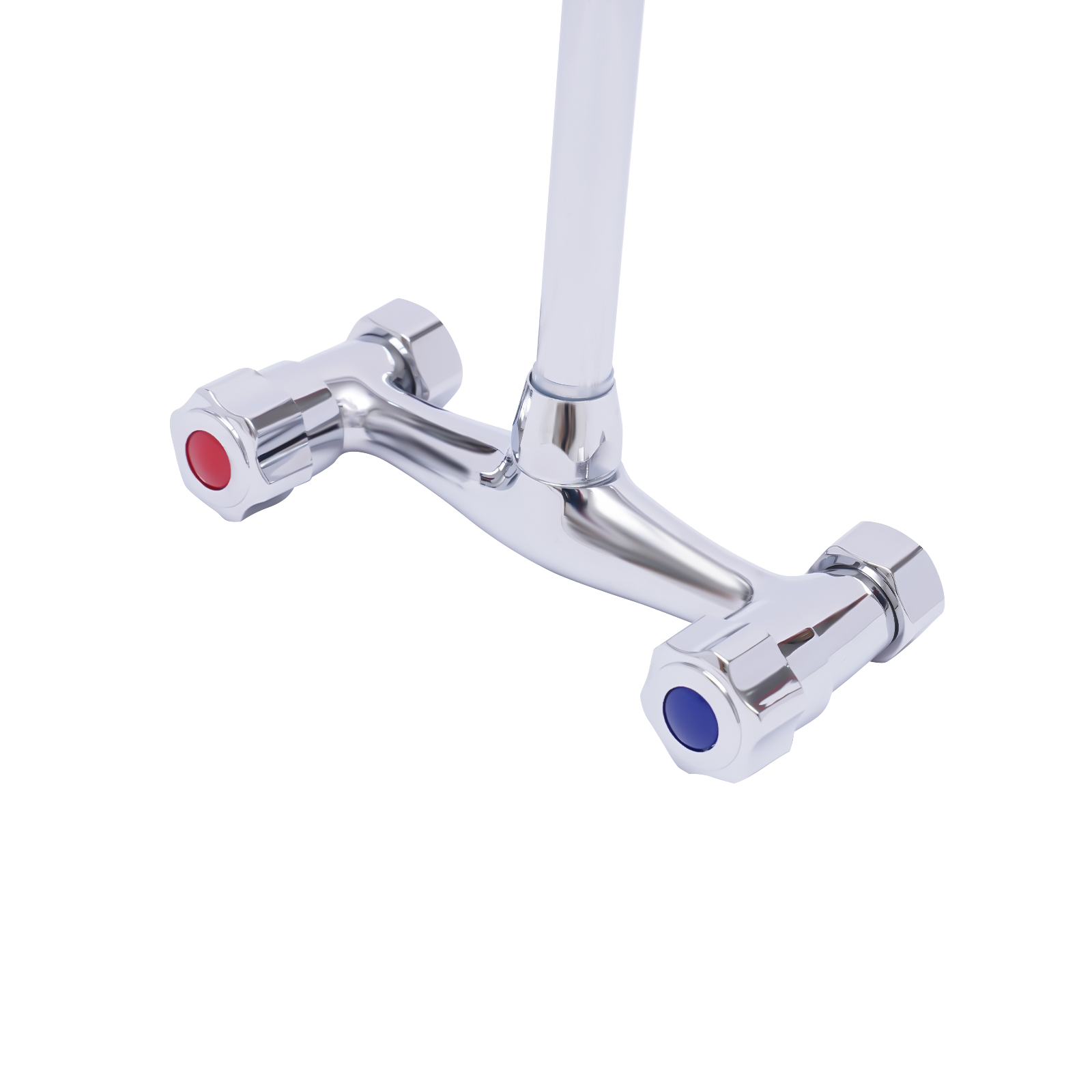 Kitchen faucet, 360° swivel, Hot and cold, Large and smooth flow, Product height: 24.5cm, Silver Kitchen faucet, 360° swivel, Hot and cold, Large and smooth flow, Product height: 24.5cm, Silver