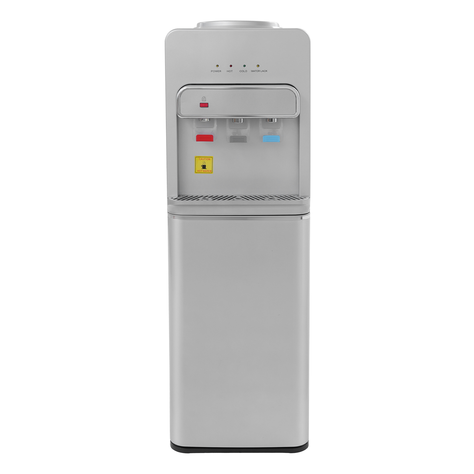 SJYTD-7 Water Dispensers with Hot, Room, and Cold Spouts, Bottom-loading Water Dispensers for 5-gallon Bottles - Silver
