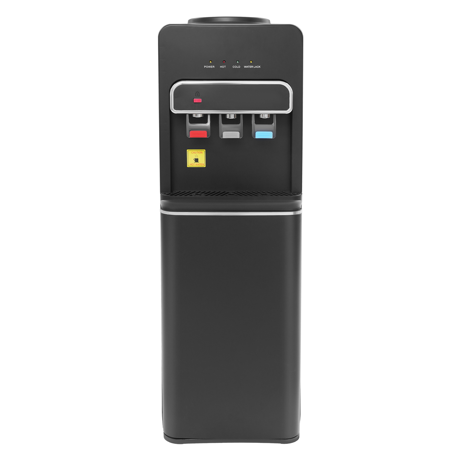 SJYTD-7 Water Dispensers with Hot, Room, and Cold Spouts, Bottom-loading Water Dispensers for 5-gallon Bottles - Black
