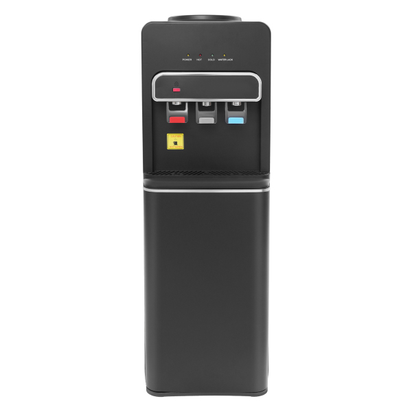 SJYTD-7 Water Dispensers with Hot, Room, and Cold Spouts, Bottom-loading Water Dispensers for 5-gallon Bottles - Black