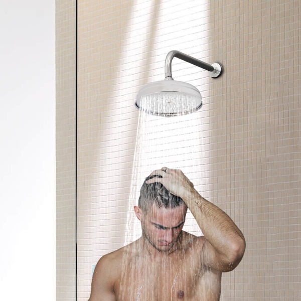 Stainless Steel Shower Head, 8 Inch 304 Stainless Steel Shower Head, Rain Shower Head, Antique Shower Head, Rain Shower, 20 x 20 cm
