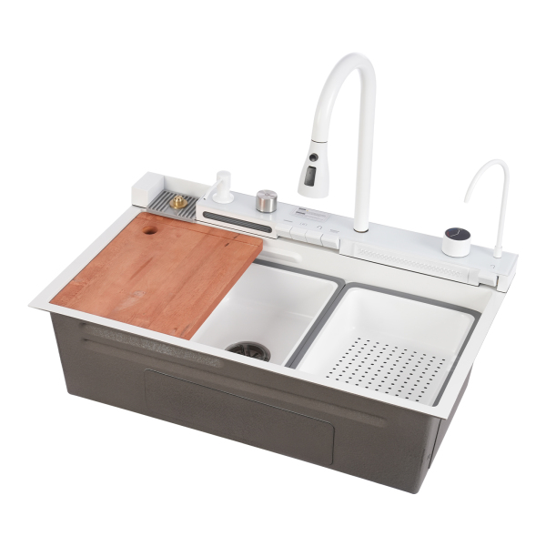 Kitchen Sink, Digital Waterfall Sink, Multifunctional Kitchen Sinks