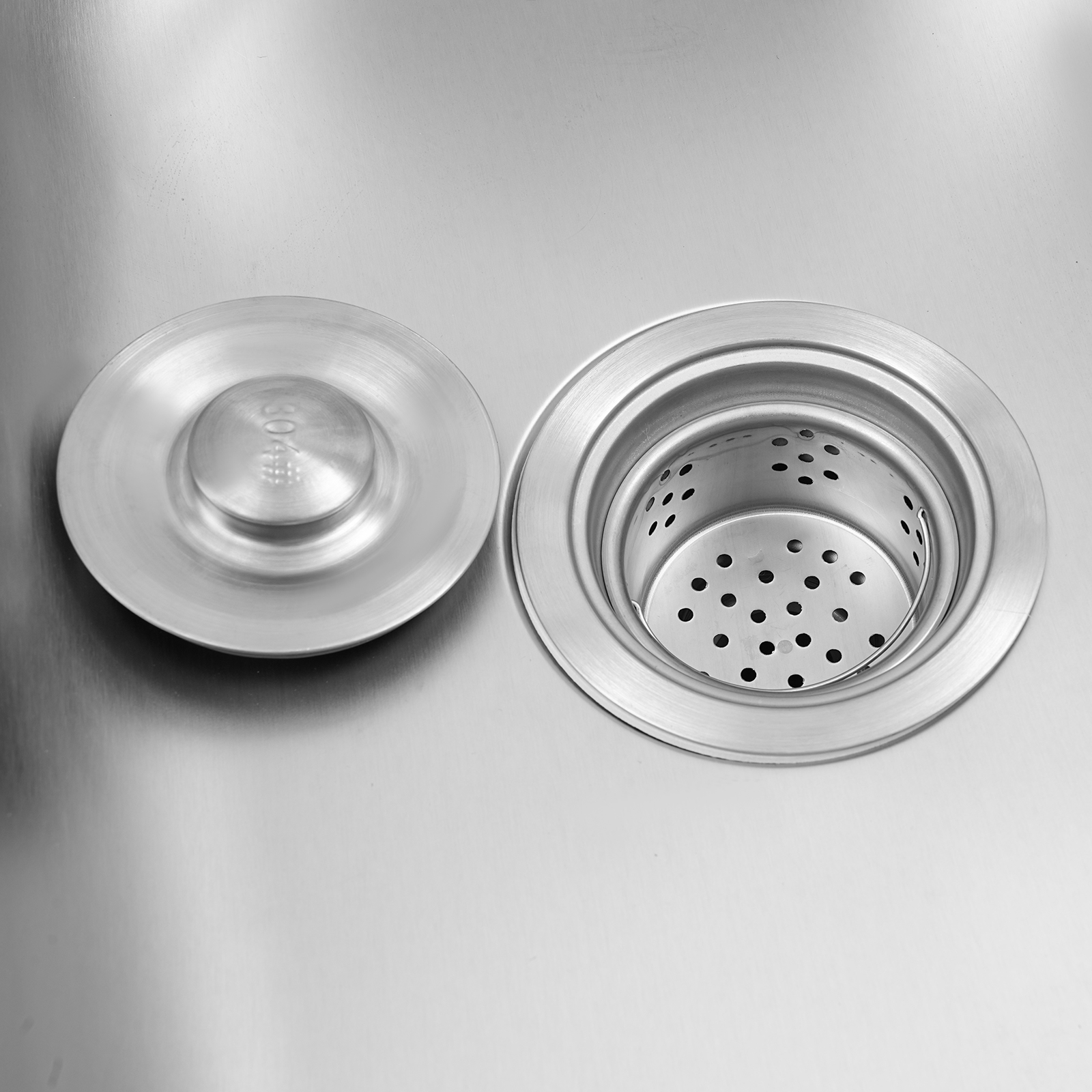 Kitchen Sink, Stainless Steel Kitchen Sink, Load Capacity: About 60kg, 48*35*83cm, Silver
