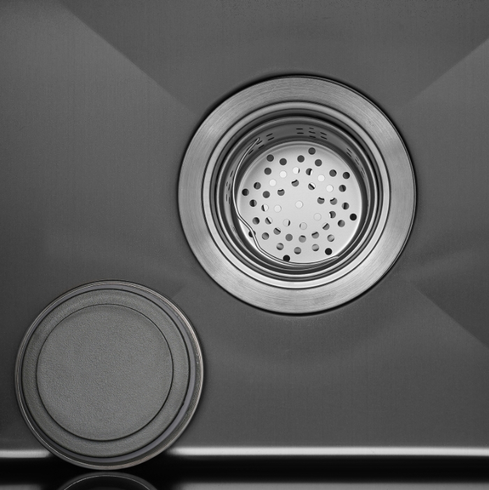 Stainless steel invisible sink 30x45x23cm, kitchen sink, suitable for commercial kitchen use - gun gray