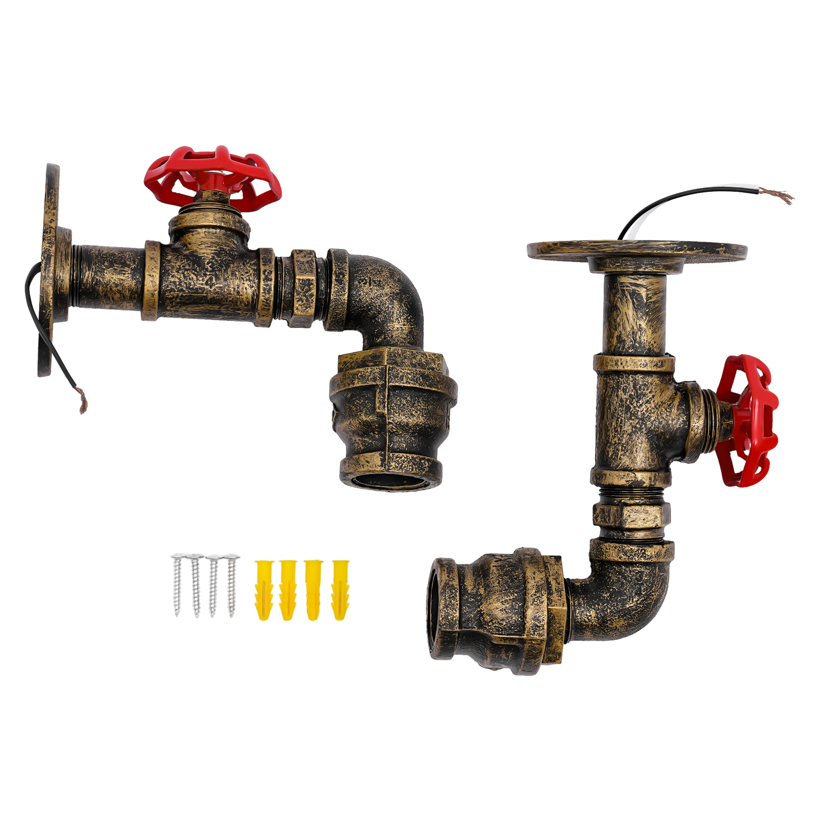 2PCS Wall Sconces, Faucet Sconce, Vintage Sconce, Illumination Area: 5m², Creative Appearance, 17 * 14cm 2PCS Wall Sconces, Faucet Sconce, Vintage Sconce, Illumination Area: 5m², Creative Appearance, 17 * 14cm