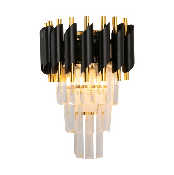 Crystal wall lamp, modern wall lamp, JX10 model, black