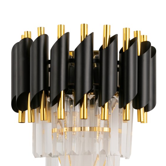 Crystal wall lamp, modern wall lamp, JX10 model, black Crystal wall lamp, modern wall lamp, JX10 model, black