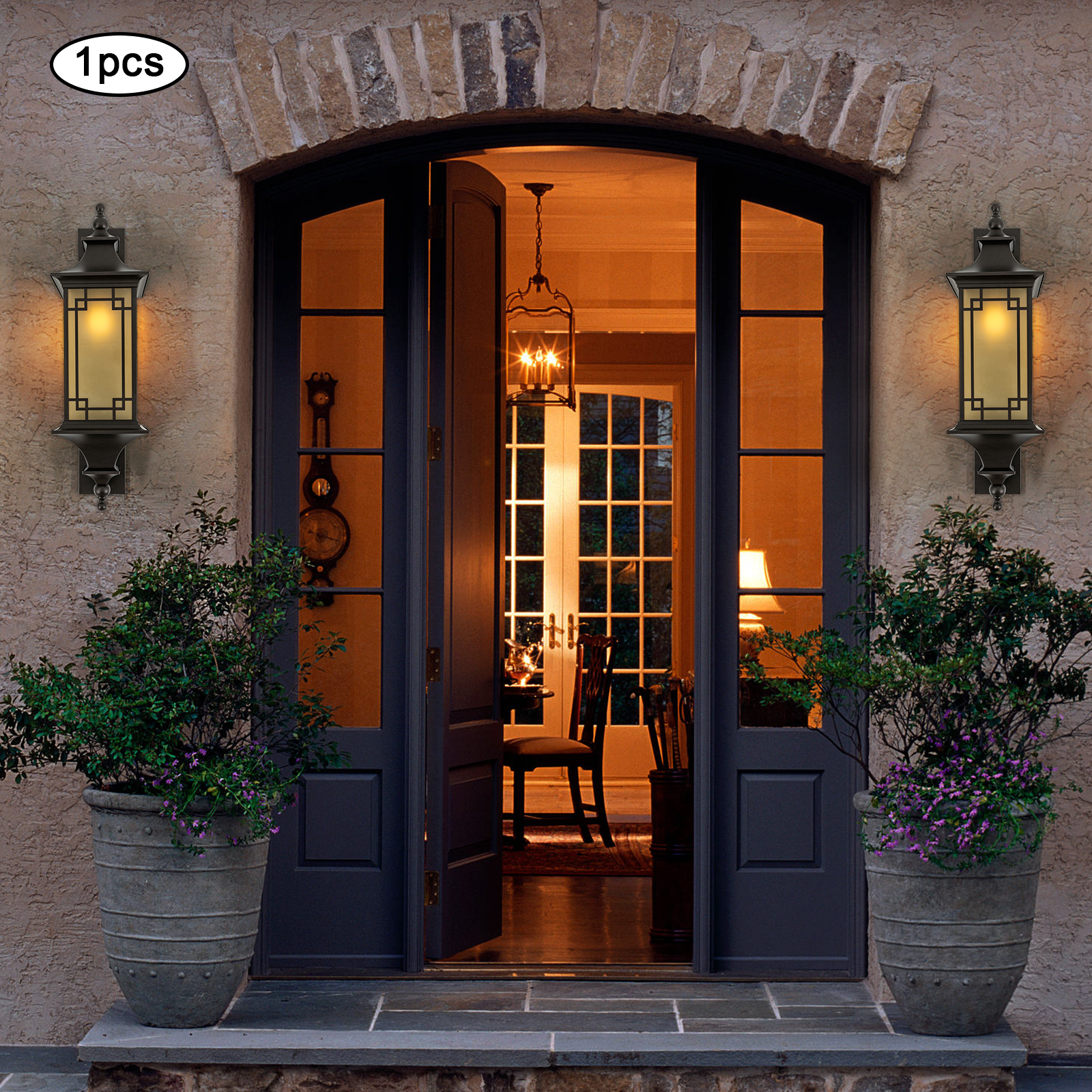 Outdoor Wall Light Fixture, Wall Mounted Light, Exterior Wall Light, Bulb(Not Included), Coffee Outdoor Wall Light Fixture, Wall Mounted Light, Exterior Wall Light, Bulb(Not Included), Coffee
