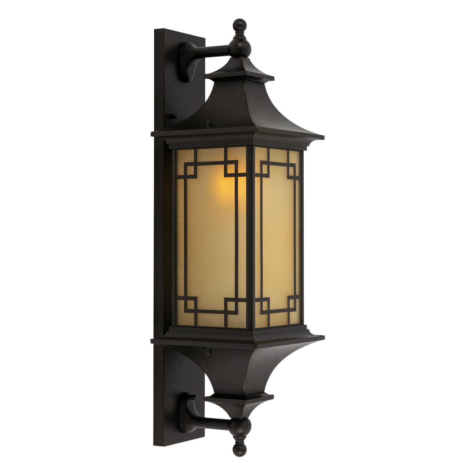 Outdoor Wall Light Fixture, Wall Mounted Light, Exterior Wall Light, Bulb(Not Included), Coffee