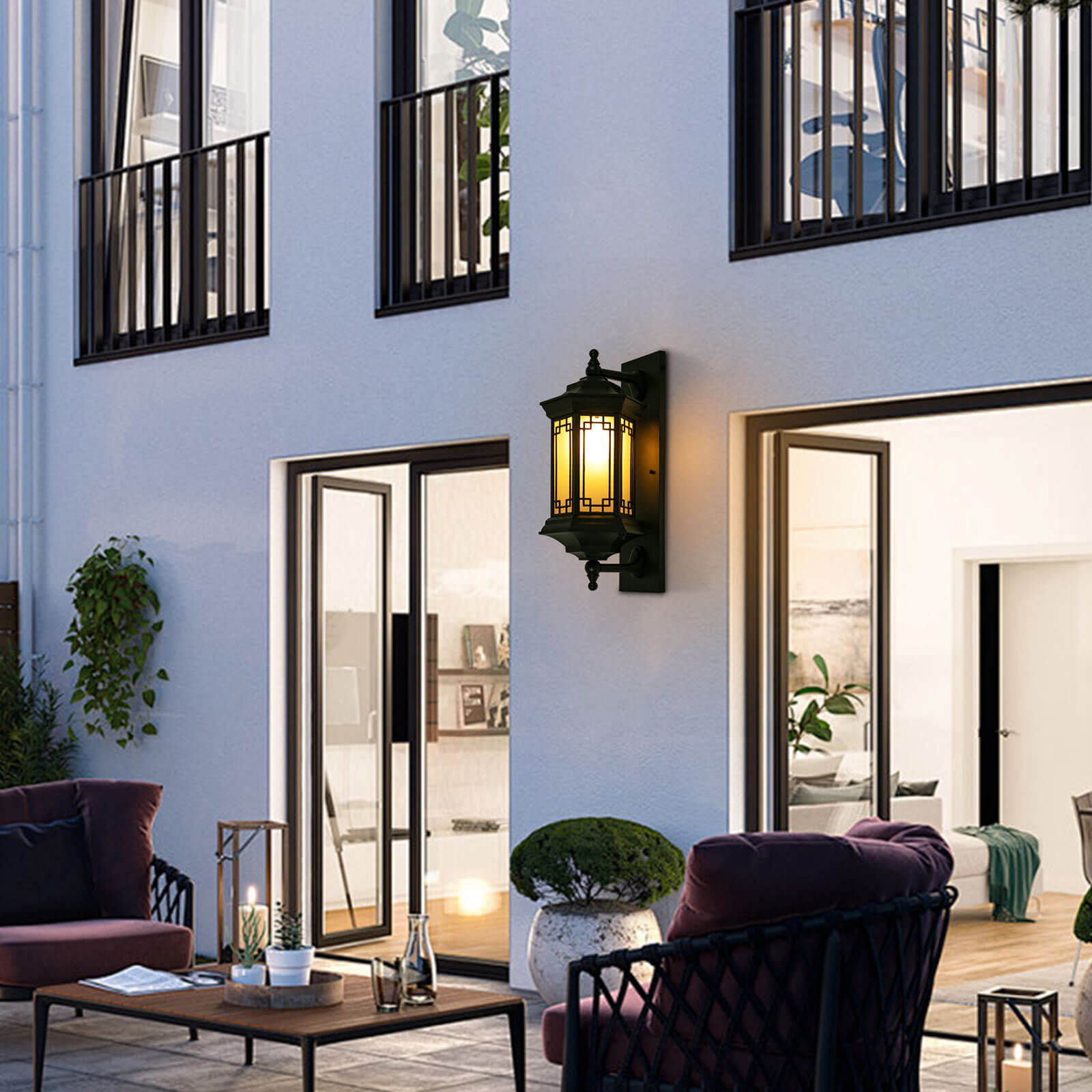Retro Outdoor Wall Light, Wall Mount Lighting Fixture, Wall Light, New-Chinese Style Retro Outdoor Wall Light, Wall Mount Lighting Fixture, Wall Light, New-Chinese Style